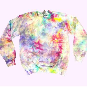 Rainbow Allover Tie Dye Sweatshirt